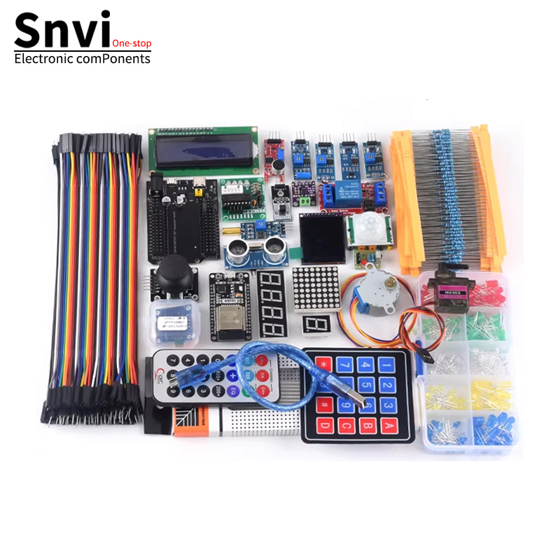 Snvi ESP32 開発ボード スターター キット ESP-32S WiFi Bluetooth IoT 学習キット DIY プロジェクト Arduino 用基本スターター キット