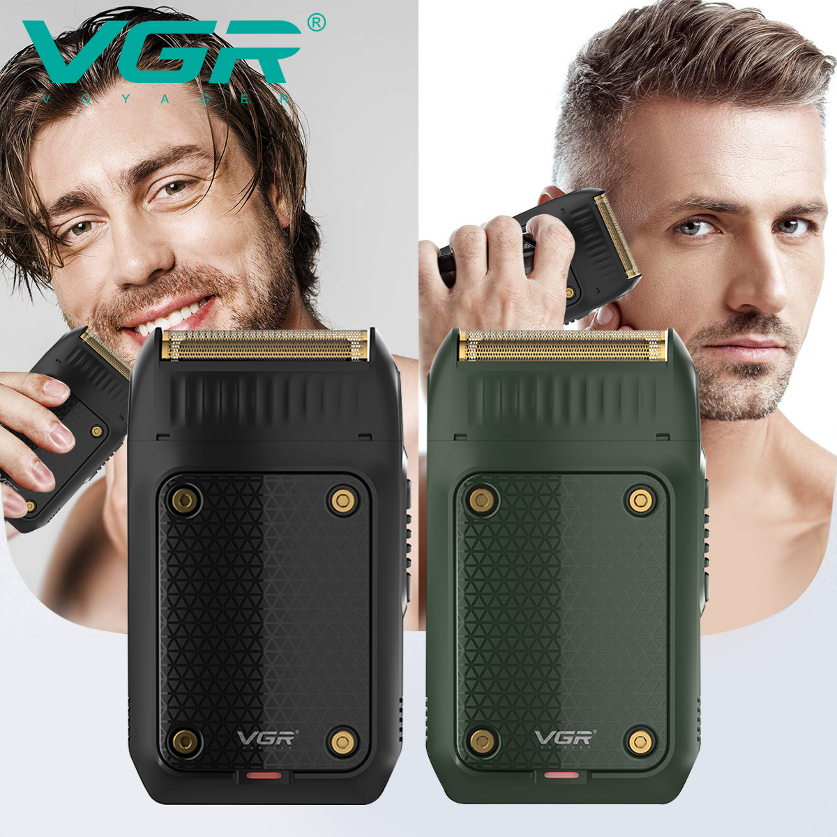 VGR 353 ひげシェーバープロフェッショナルヘアトリマー電動フェイスシェービングマシンメンズ USB 充電安全フェイスシェーバー男性用