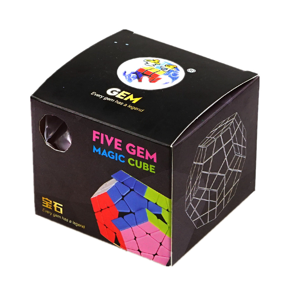 Shengshou ジェム 3x3 メガミンクス ステッカーレス スピード キューブ マジック キューブ ツイスト パズル 十二面体 マジック キューブ