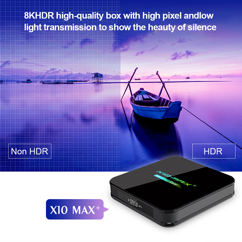 プレセール X10 Max+ Android 9.0 スマート TV ボックス Amlogic S905X3 メディアプレーヤー 4 ギガバイト 32 ギガバイト 64 ギガバイトサポート 4K WIFI H.265 セットトップボックス 2 グラム 16 グラム