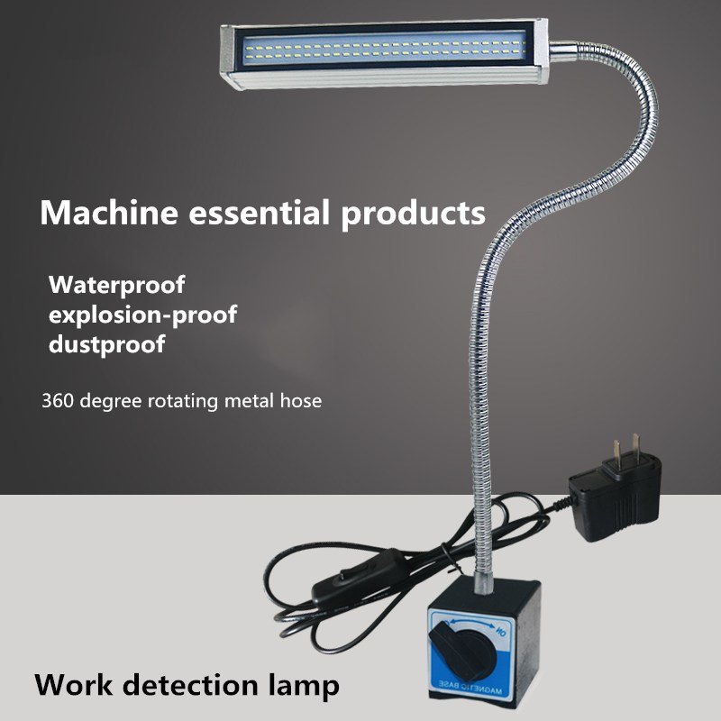 10W 24V/220V Waterproof Industrial CNC Milling/Sewing Machine Working Lamp 400mm Flexiable Gooseneck Metal Hose Led Machine Lamp