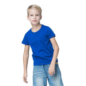 卸売りの170gsm 100%コットン幼児服、綿の男の子用Tシャツ、夏物子供服、2023年子供用シャツ