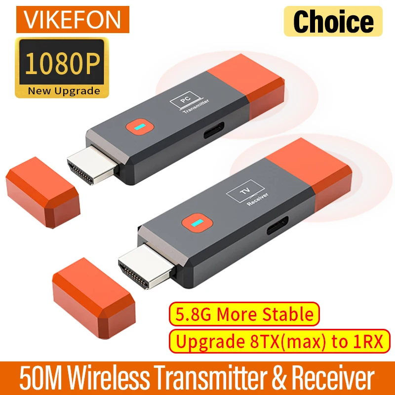 ワイヤレス HDMI 互換ビデオ送信機および受信機エクステンダー キット TV スティック ドングル アダプター PC カメラ ラップトップ用 TV モニター