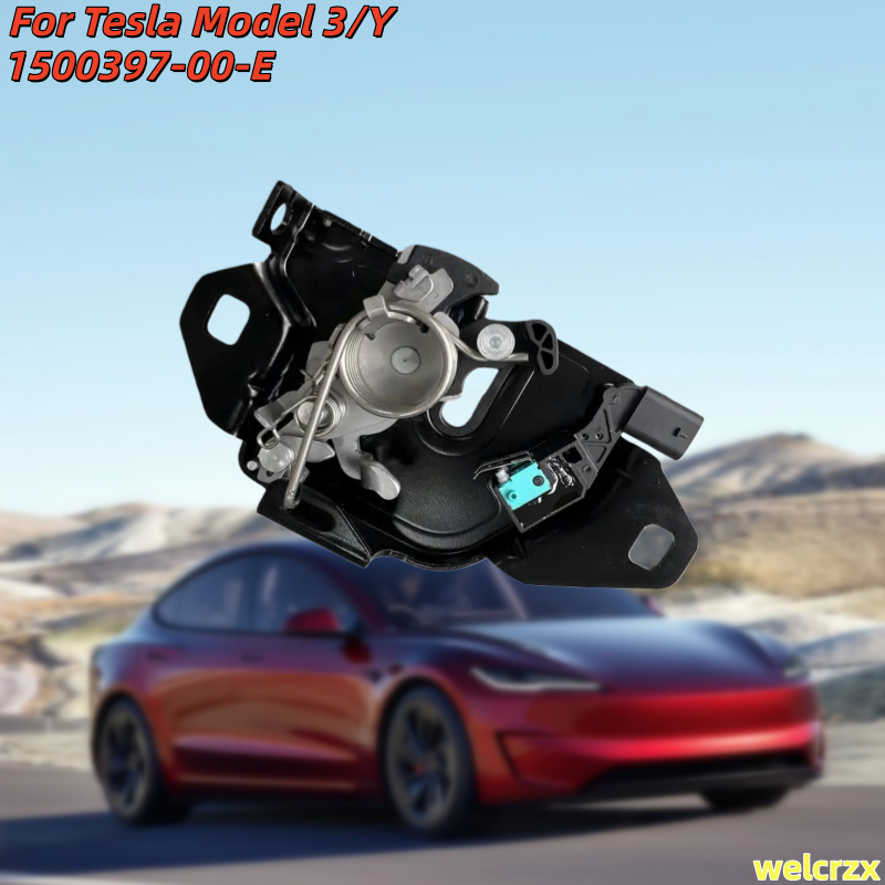 テスラモデル 3 Y フロントフードラッチリリース 1500397-00-E 1500397 2021 自動車アクセサリー黒直接交換自動車部品