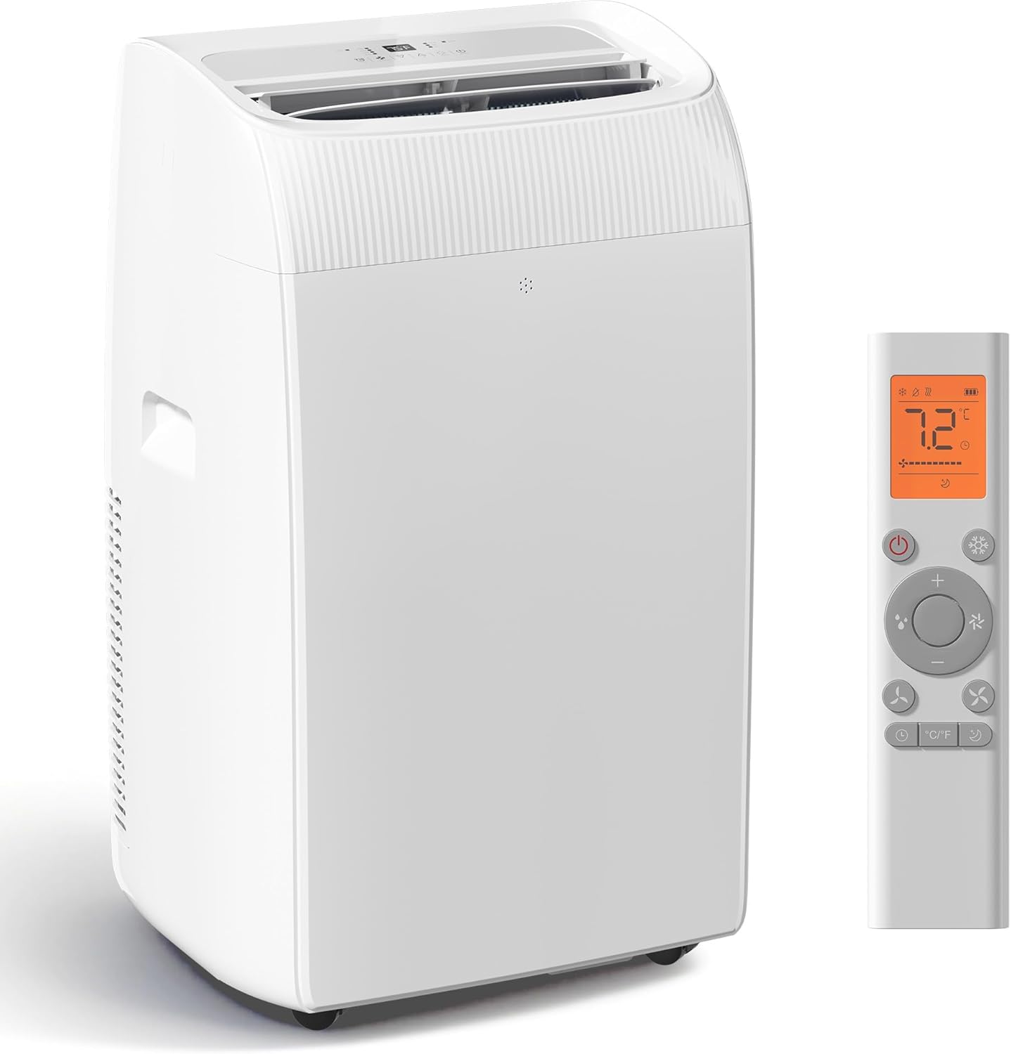 ポータブル エアコン 14000 BTU、4-in-1 ユニットは最大 750 平方メートルを冷却します。フィート、ファン付きで静かな動作