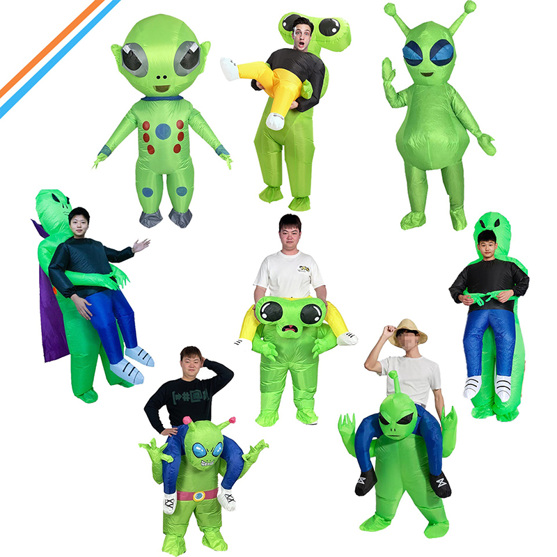 エイリアンインフレータブル仮装パーティー面白い小道具かわいい ET 宇宙飛行士コスプレ服フェスティバルパーティー遊園地の漫画の人形