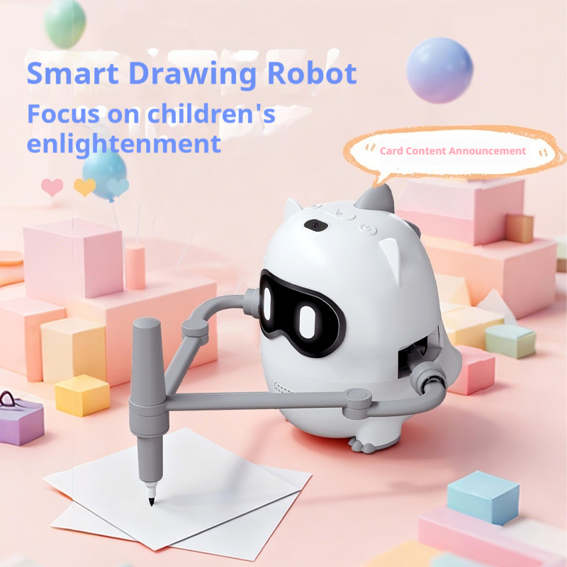 汎用スマート恐竜描画ロボットインテリジェント早期教育おもちゃカード音声放送幼児子供のための就学前学習