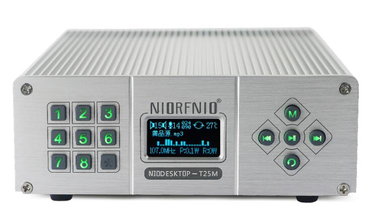 NIO-T25M 0-25W 調整可能 87-108MHZ FM トランスミッター PC 制御機能付き アンテナ 電源