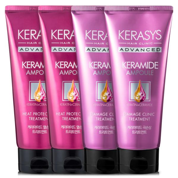 KERASYS ダメージ クリニック トリートメント 4 個 ヘアパック リンス
