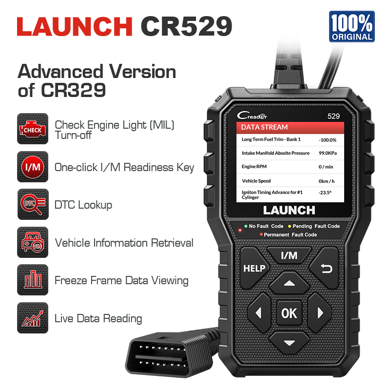 Creader 529 CR529 自動車 OBDII スキャナ車診断ツールエンジンチェック OBDII スキャンツール起動 Obd2 スキャナ X431