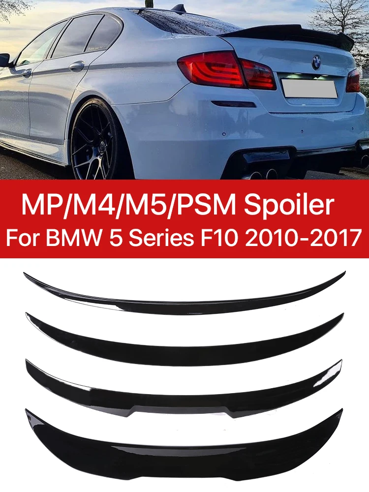 リアバンパートランクスポイラーリップルーフカーボンブーツスポイラーウイング M5 MP M4 PSM BMW 5 シリーズ F10 2010-2017 カーアクセサリー