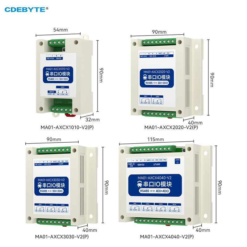 I/O モジュール シリアル I/O ネットワーキング RS485 DI/DO CDEBYTE MA01 NEW シリーズ 標準 Modbus RTU プロトコル分離 工業用グレード