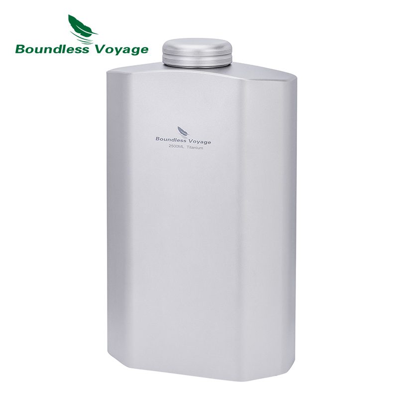 Boundless Voyage 2.5L/84.55oz チタン スポーツ ウォーターボトル 大容量 フラスコ ウォータージャグ ジム、フィットネス、キャンプ用 Ti3004D