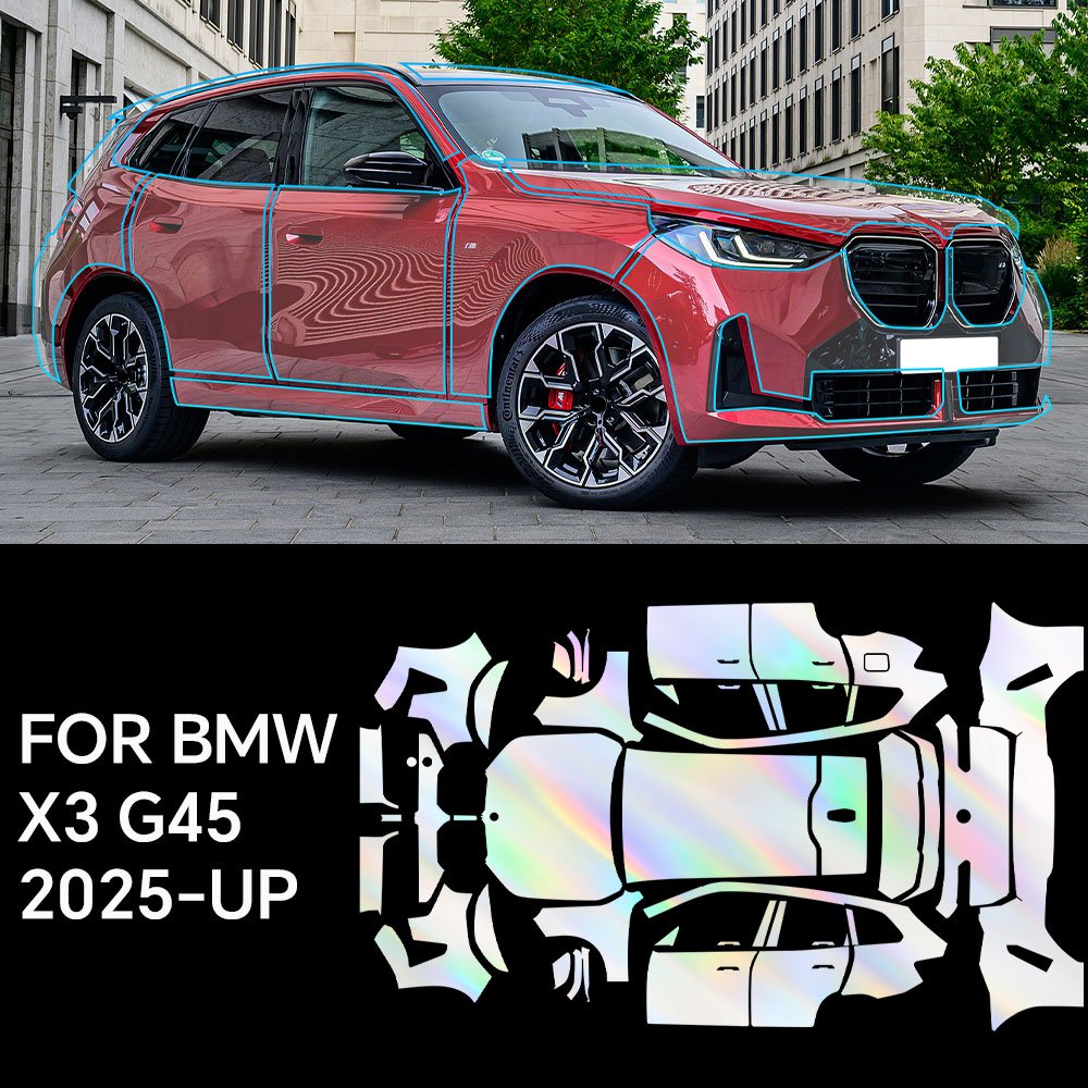 Bmw X3 G45 スポーツ 30 2025 完全車両クリアブラジャー PPF ペイント保護フィルム 9Mil TPU 透明アンチスクラッチカーラップフィルム