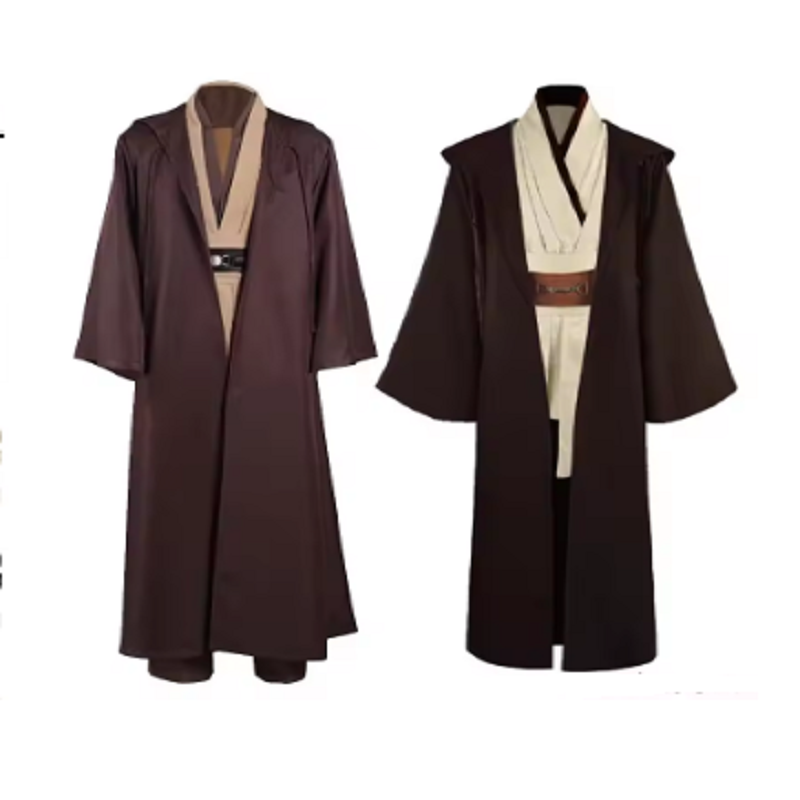 オビ＝ワン・ケノービ ジェダイ コスプレ衣装 大人 ユニセックス コート 修道士 制服 ローブ フルセット アクセサリー ハロウィン カーニバル衣装
