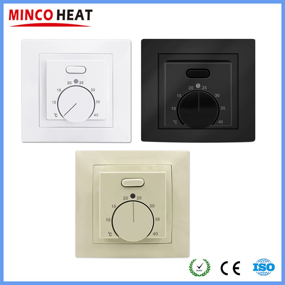 MINCO HEAT Electric MK05 ルームサーモスタット 220V 16A 床暖房システム用温度コントローラー