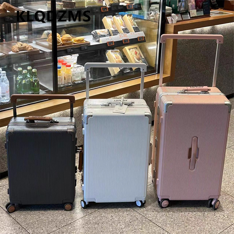 KLQDZMS ローリングスーツケース 20 インチ搭乗ボックス 24 "26" 28 インチ大容量アルミフレームトロリーケースホイール荷物