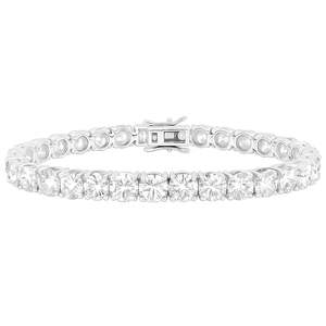Wholesale 18K White Gold 1.0 Carat Brilliant-Cut Lab-Grown Diamond IGI-Certified Classic Tennis Bracelet Unisex Jewelry OEM Design