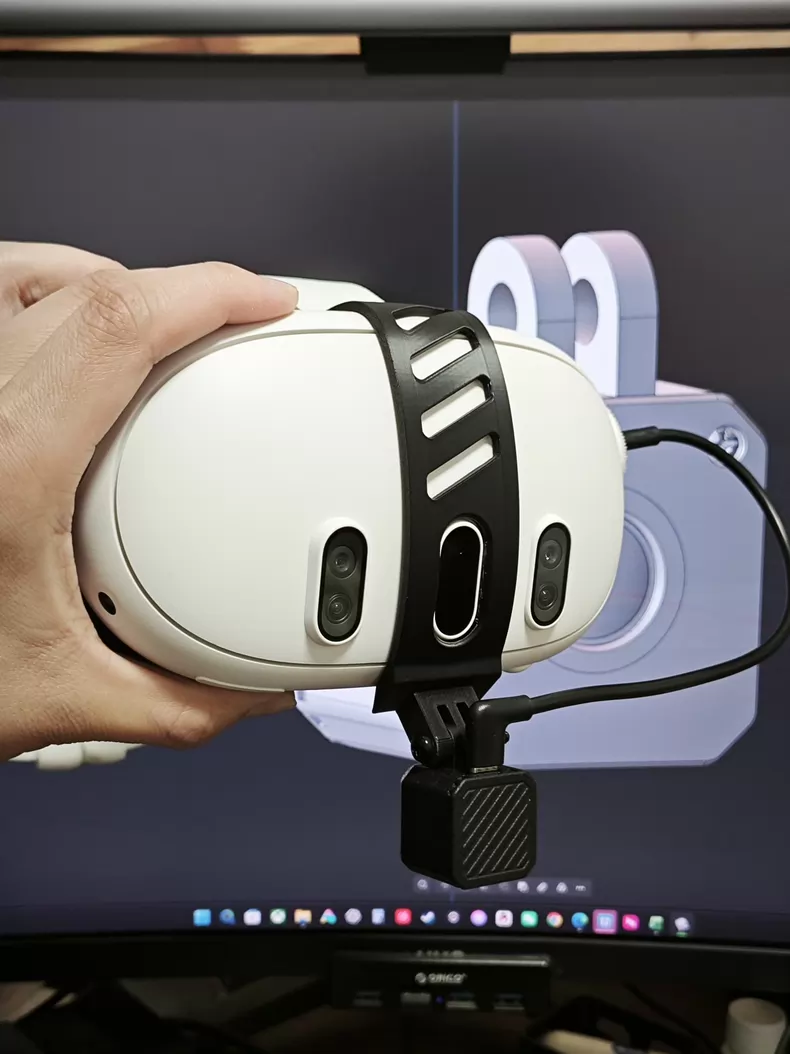 PP VRChat フェイストラッキングカメラ、ワイヤレス/有線デュアルモード VR フェイスマスク、Steam VR ゲームアクセサリー用 USB 赤外線ウェブカメラ
