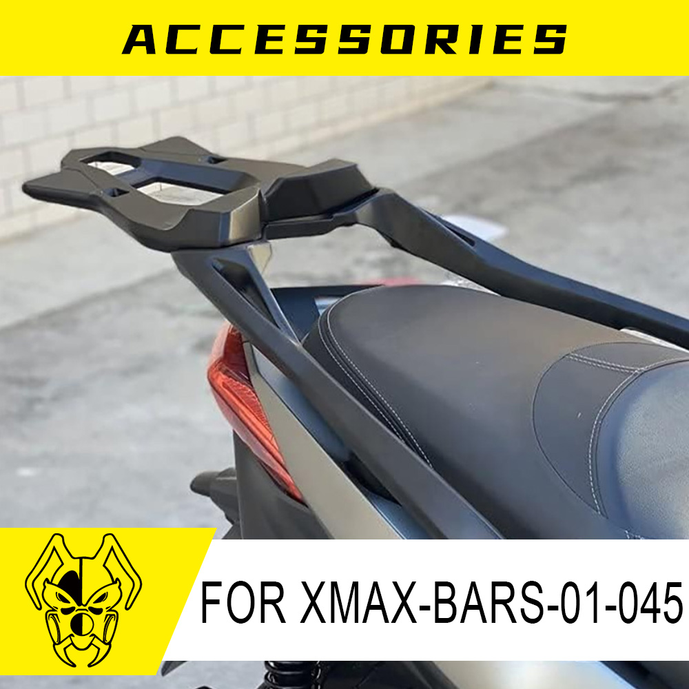 MTKRACING トップボックスブラケットヤマハ XMAX 2017-2024 リア荷物ツールボックスケースブラケットテールトランクラックカーゴトップホルダー