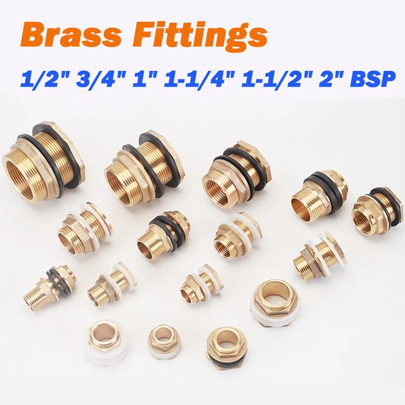 Beicai 真鍮継手 1/2 "3/4" 1" 1-1/4" 1-1/2" 2" BSP コネクタ延長排水インターフェースアクセサリーネジアダプター蛇口