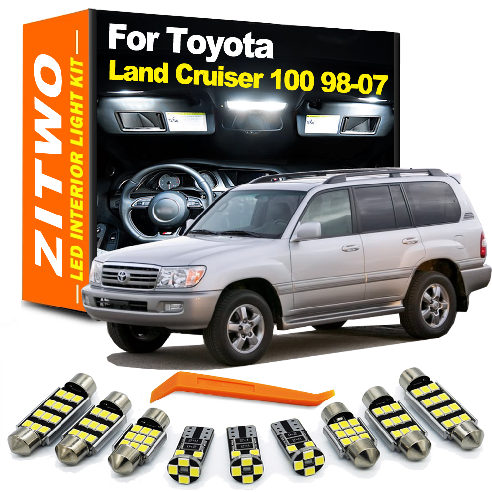 ZITWO 19 個 LED インテリアドーム地図読書灯キットトヨタランドクルーザー 100 LC100 1998-2001 2002 2003 2004 2005 2006 2007