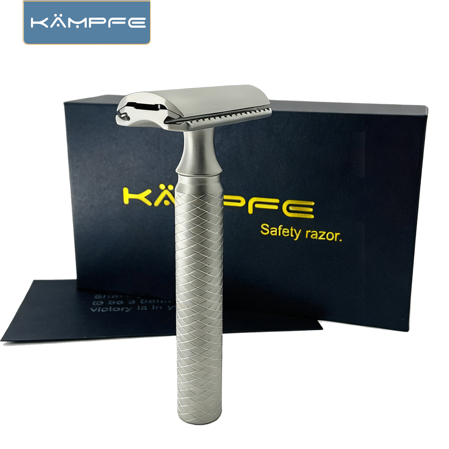 KAMPFE 安全かみそり手動かみそり両刃かみそりステンレス鋼 CNC 機械加工再利用可能なウェットシェービング