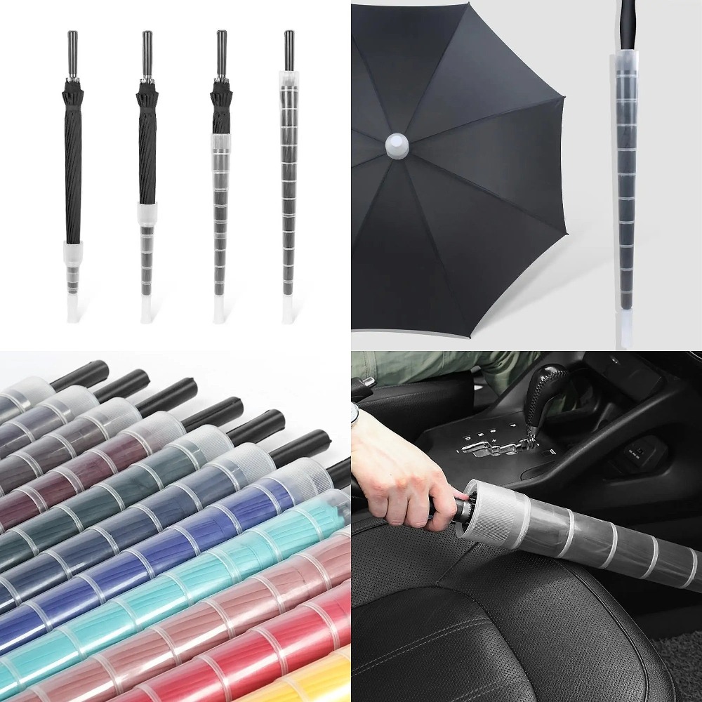 70 センチメートル/80 センチメートルプラスチック非点滴車格納式傘防水カバー透明ホルダー Cascos パラモト