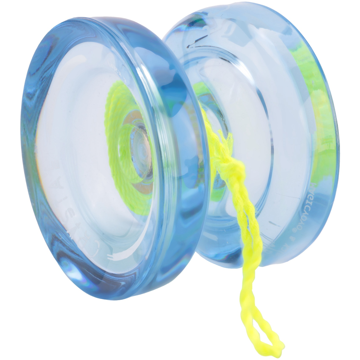 MAGICYOYO K2 Plus クリスタルレスポンシブヨーヨー、中間用交換用非反応ベアリング付きデュアルパーパスヨーヨー、ブルー