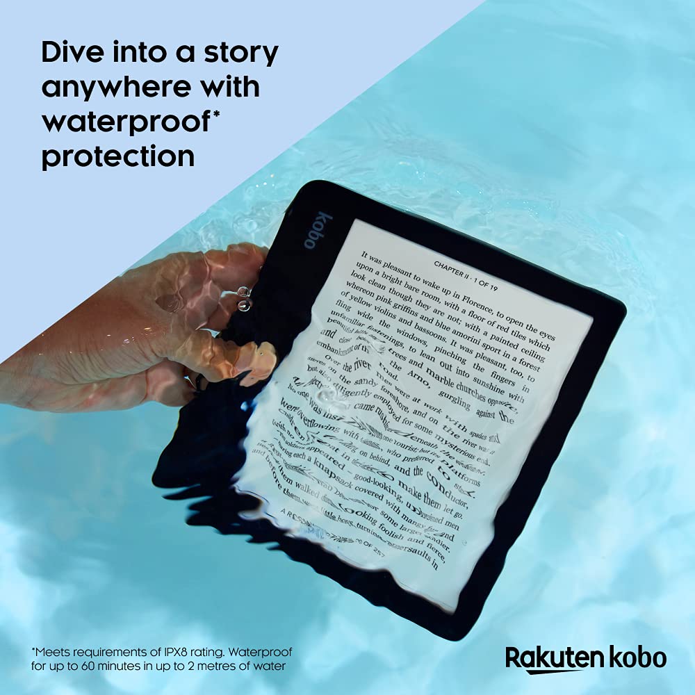 Kobo Libra 2 電子書籍リーダー 7 インチ グレアフリー タッチスクリーン 防水 調整可能な明るさと色温度 ブルーライト軽減 電子書籍