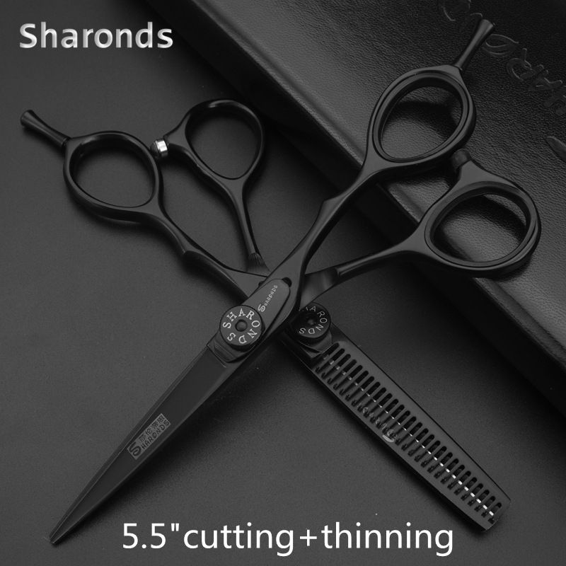 Sharonds 新プロフェッショナル理髪はさみヘアカットはさみセット美容師高品質美容サロン 5.5/6.0 インチ