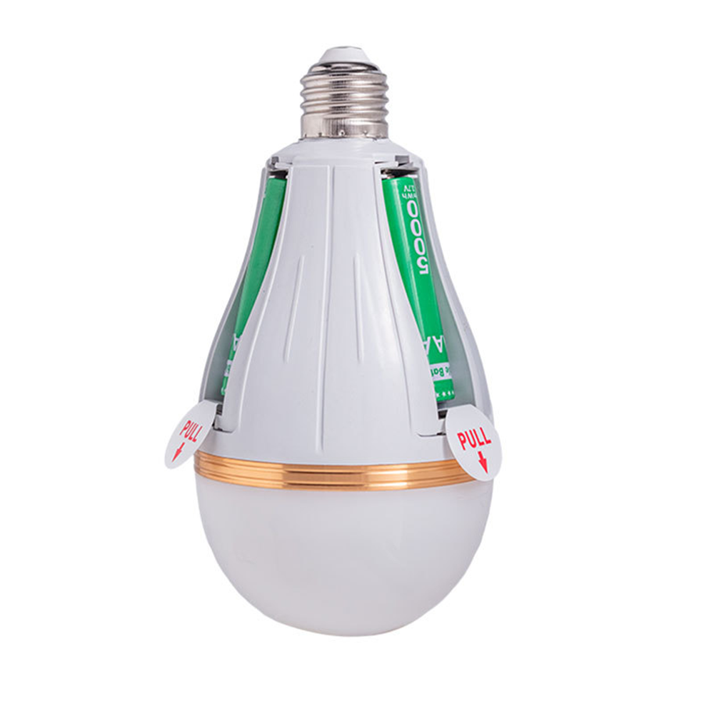 LED 電球ライト スマート充電チップ停電緊急家庭用 18650 バッテリーちらつきなしフック付き取り外し可能な緊急電球