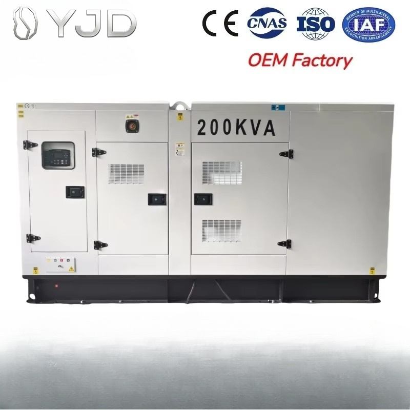 広州 OEM 工場三相 200KVA 発電機ディーゼル エンジン 160KW 防音発電機セット (ATS オプション付き)