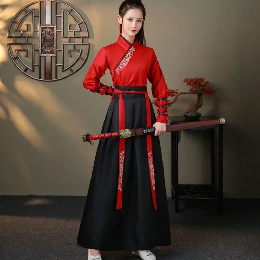 女性現代韓服カップルトップスカート 2 点セットコスプレドレス女性繁体字中国語服スーツ衣装大人メンズ韓服