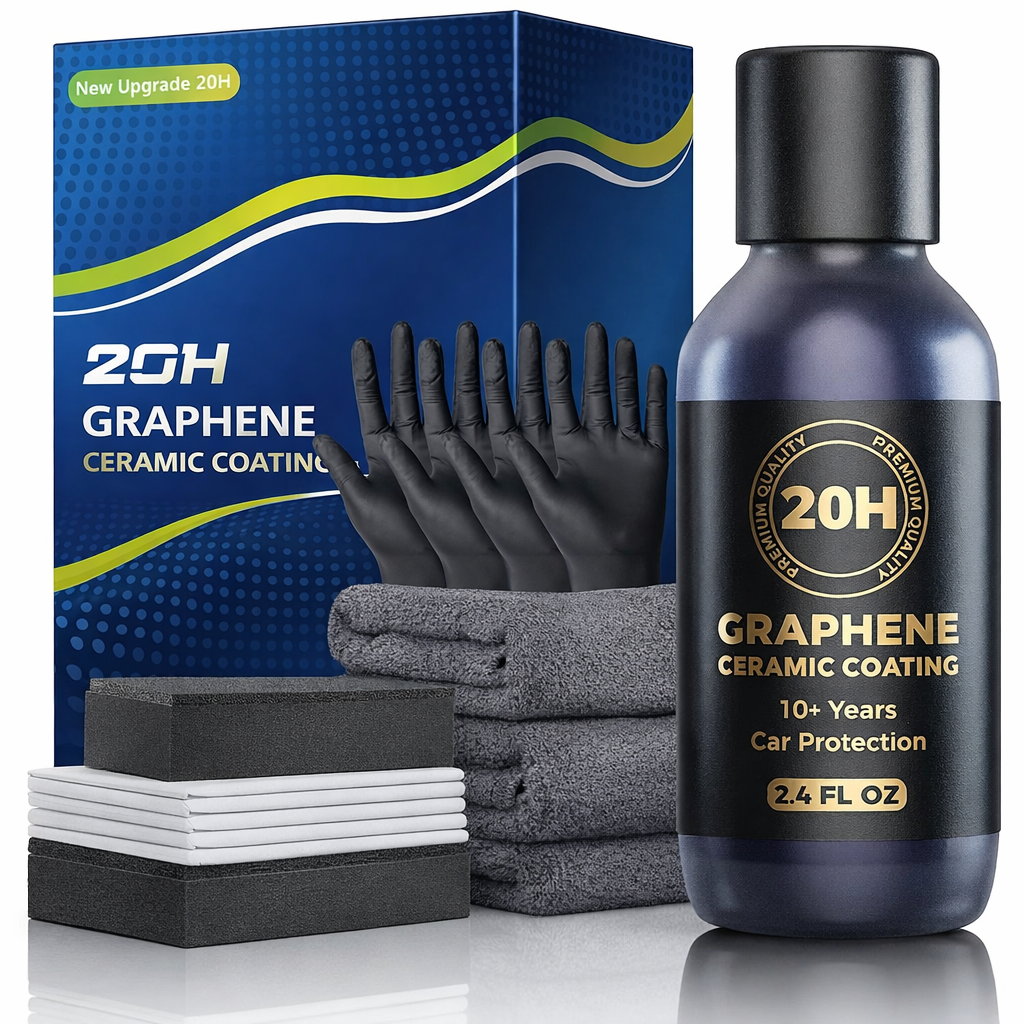 20Hグラフェンセラミックコーティング(70ML) 車用 高度なナノセラミックペイント保護、高光沢