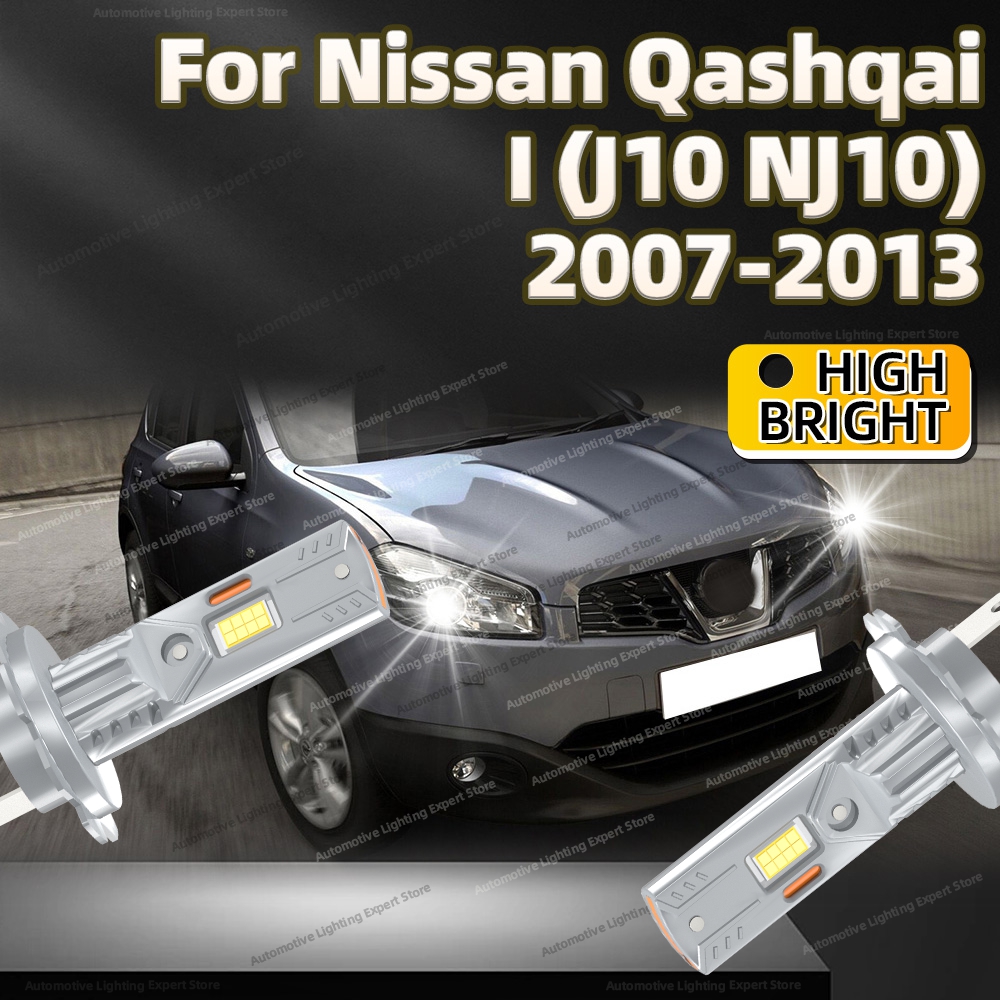 2/4 個 LED 電球ヘッドライトワイヤレス 25000LM 車のヘッドランプオートランプ日産キャシュカイ I J10 NJ10 2007 2008 2009 2010 2011 2012 13