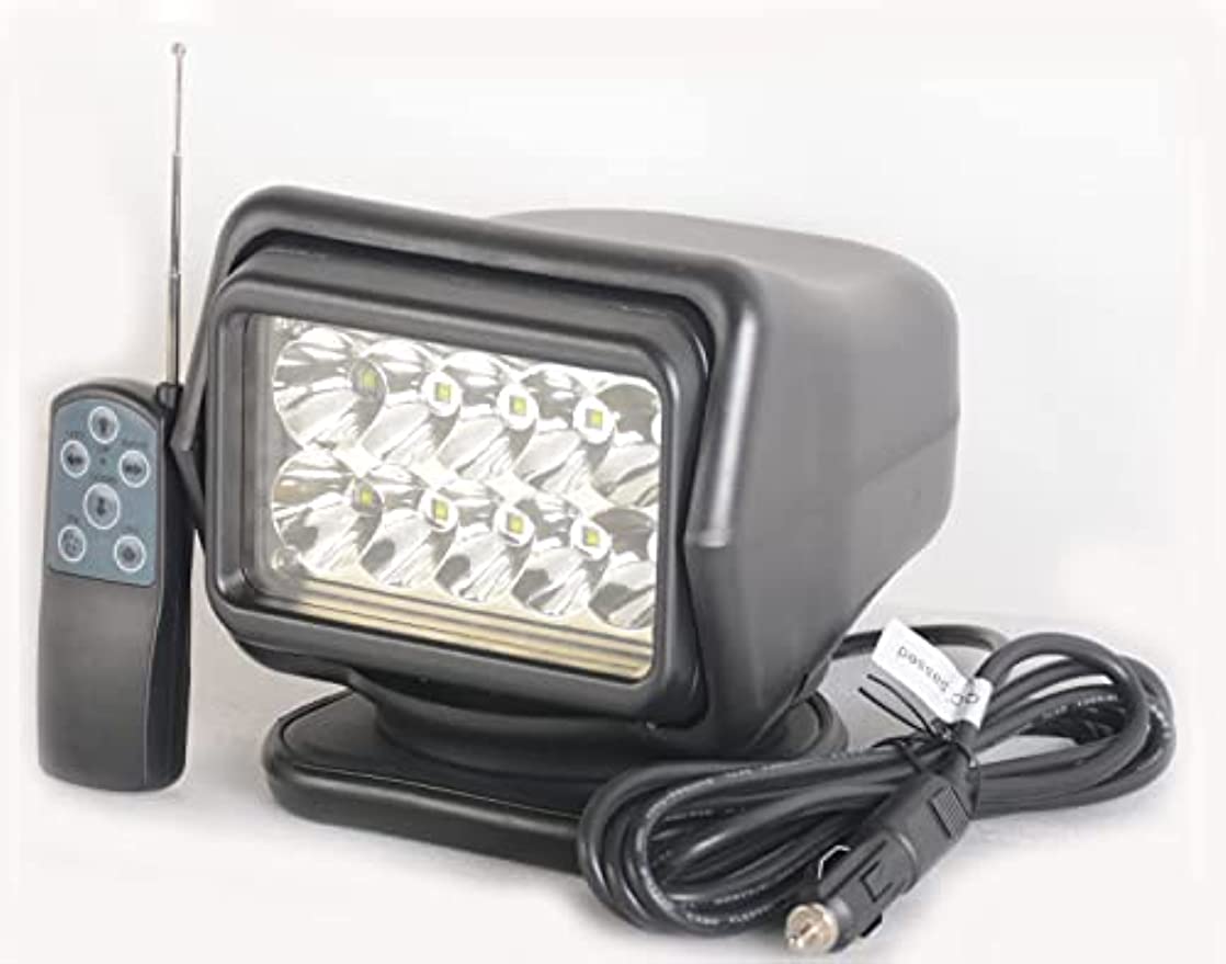 7 インチ 50 ワット LED サーチライトリフレクターカップ付き 360 度回転リモートスポットドライビングオフロードランプ狩猟ボート照明