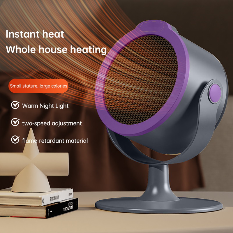 500 ワット電気ヒーター急速加熱コンパクト 90 ° 角度調整可能ポータブルデスクトップヒーターサイレントエネルギー効率的な家庭用オフィス