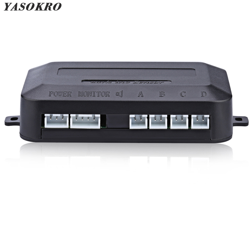 YASOKRO 車 Parktronic LED パーキングセンサーコントローラーバックライトディスプレイリバースバックアップレーダーモニター検出器システムホスト 12V-24V