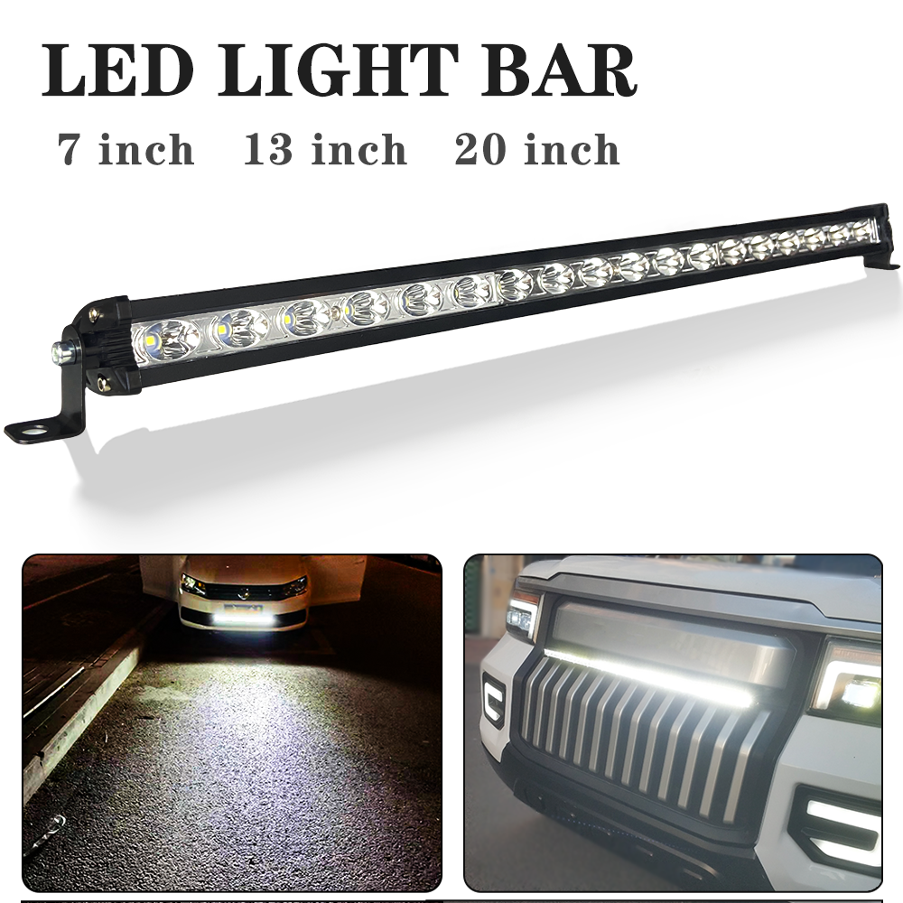 7 Inch 13 Inch 20 Inch Slim LED Bar Off Road 12V 24V LED Work Light Bar For Car Truck ATV SUV 4x4 Boat LED Lightbar