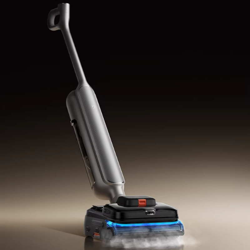 XIAOMI MIJIA ワイヤレスフロアスクラバー 5Max リアマウントクリーニングアームもつれ防止セルフクリーニング家庭用電化製品アプリ