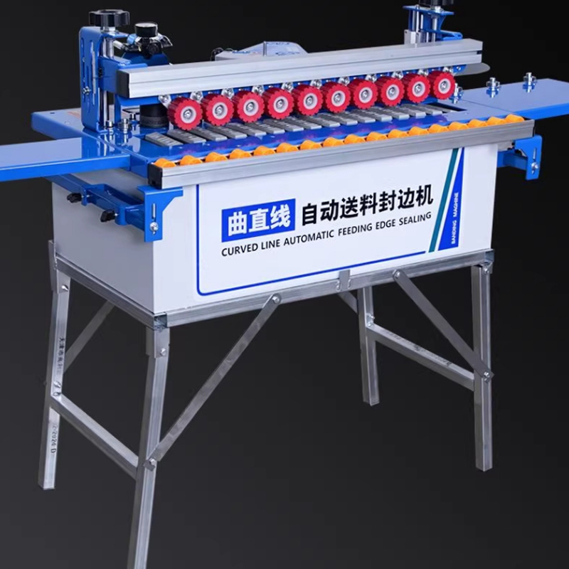 770 全自動木工エッジバンディングマシン - 全自動トリミング、研磨付き家庭用