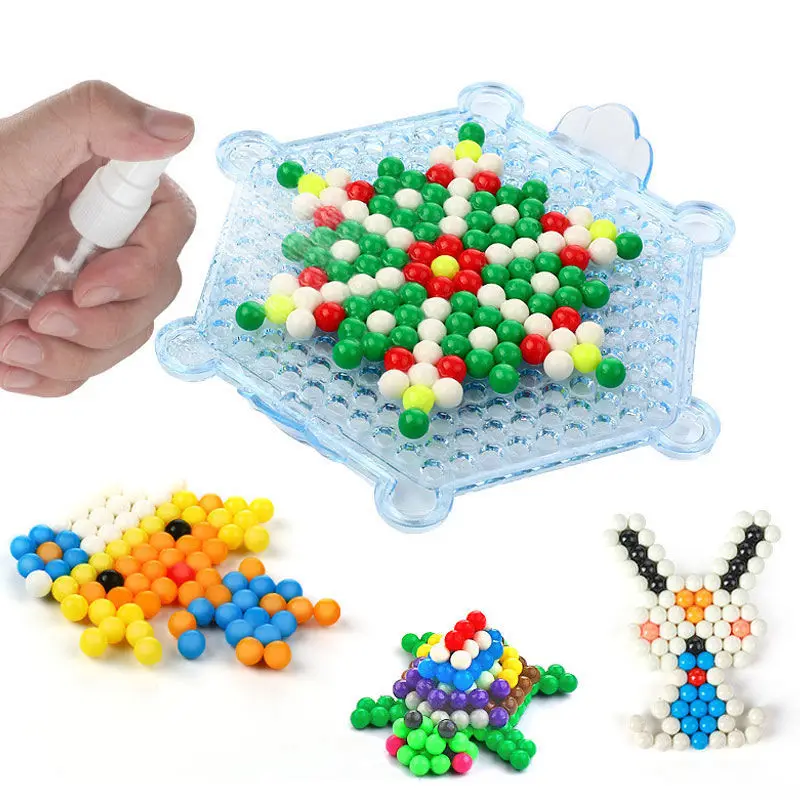 5 ミリメートルマジックウォータービーズ 3D DIY 子供のためのパズル子供の学習と教育玩具男の子女の子ギフトモンテッソーリアクアモザイクセット