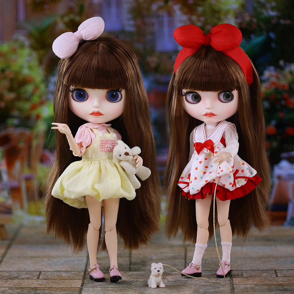 ICY DBS ブライス人形 BJD ジョイントボディ白い肌マットフェイス弓かわいい人形 1/6 30 センチメートル女の子ギフトアニメ SD