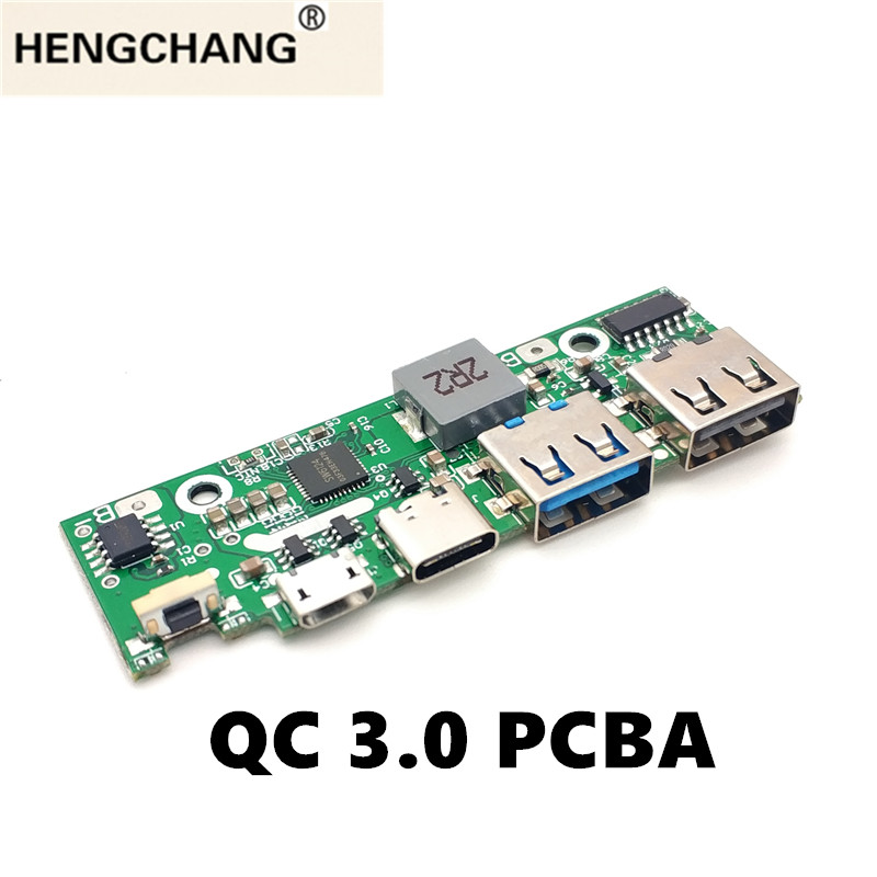 クイック充電 3.0 パワーバンク部分 PD3.0 リチウムイオンバッテリー Pcba 供給回路基板 PCB 5v2a 9v2a 12v1.5a ブースターモジュール USB