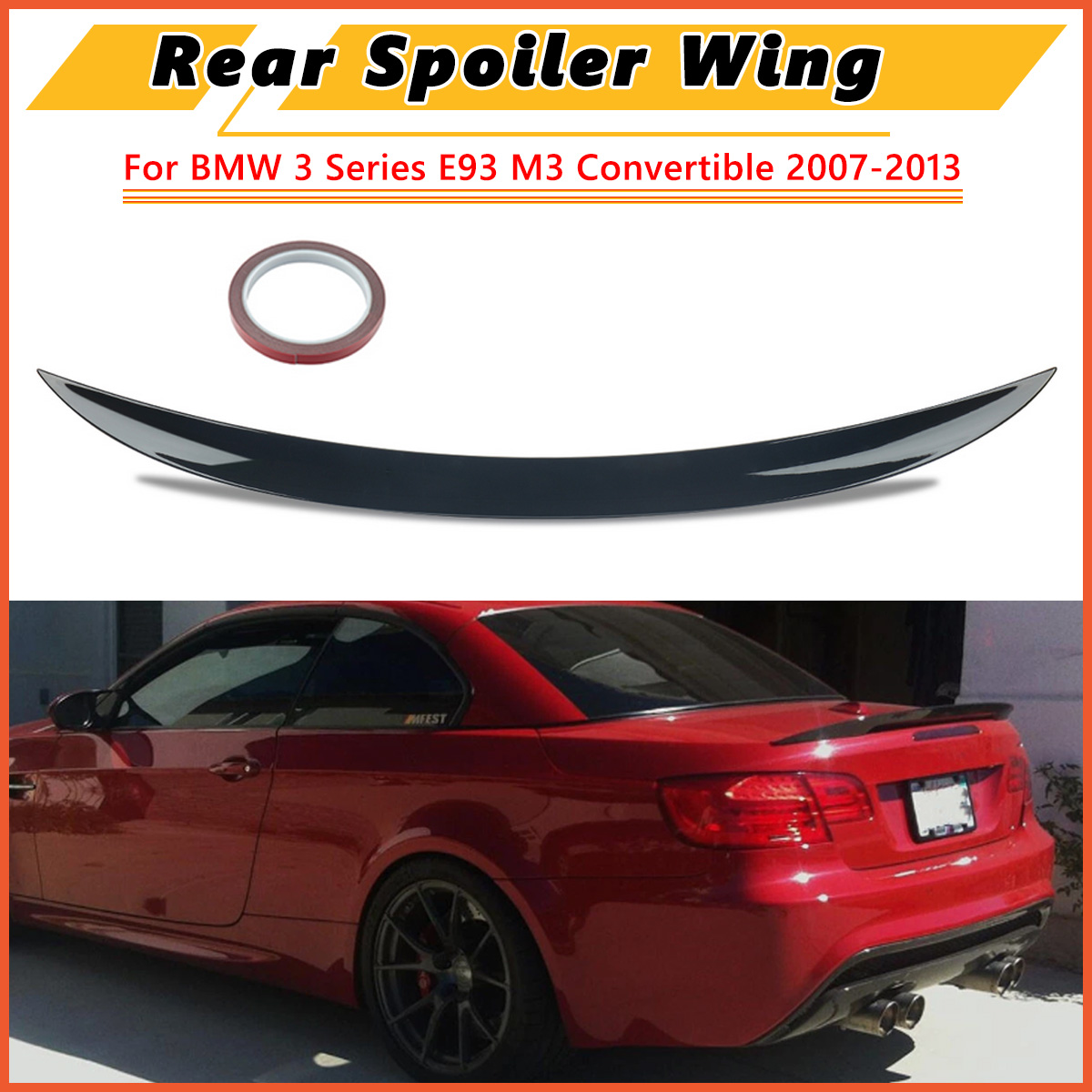 Magickit BMW E93 325i 328i 335i 2006 2007 2008 2009 2010 2011 2012 2013 MP スタイルリアトランクリップダックテール Spolier ルーフウイング