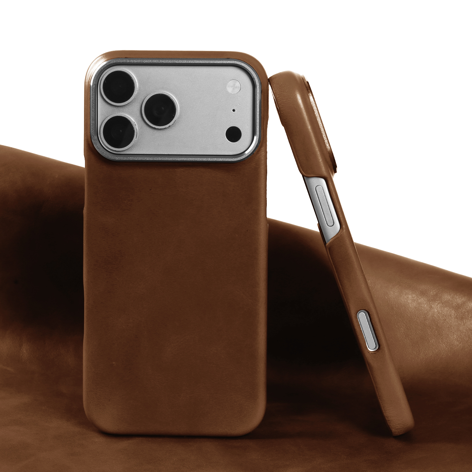オイルワックス高級本革ケース iphone 17 プロマックス空気 14 15 16 13 電話ケースバックカバー Coque 金属カメラバンパーフレーム
