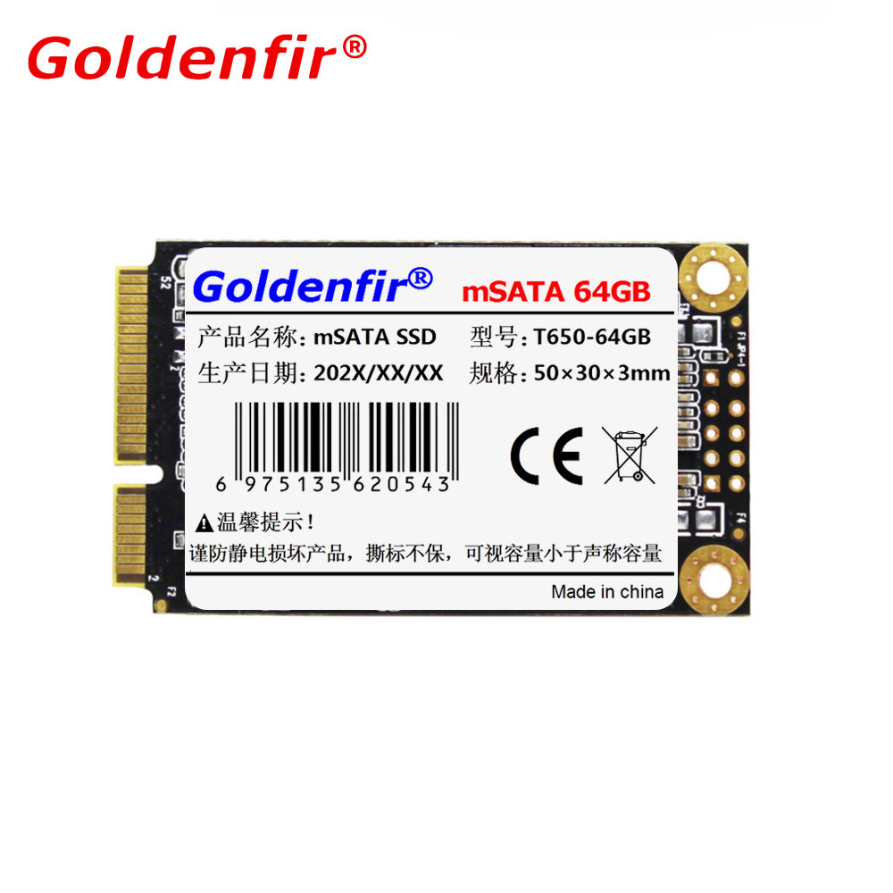 MSATA 32 ギガバイト 64 ギガバイト 16 ギガバイト MiniSATA Goldenfir 128 ギガバイト 256 ギガバイト SSD MSATA 内蔵ソリッドステートハードディスク SSD 32 ギガバイトのラップトップ