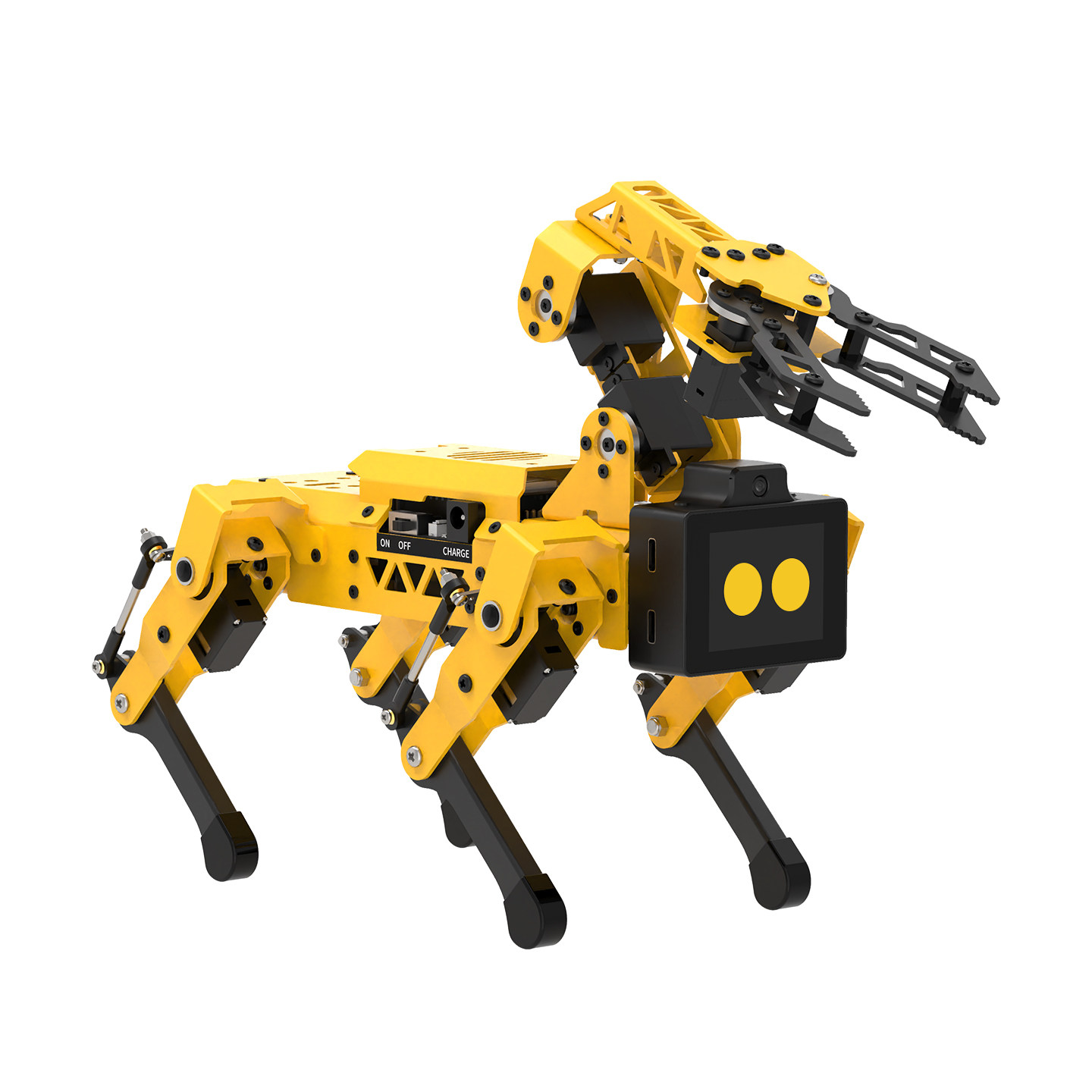 機械式ドッグバイオニック四足歩行ロボット AI 大型モデル音声インタラクション ESP32 プログラマブルロボット 12-DOF 歩行制御