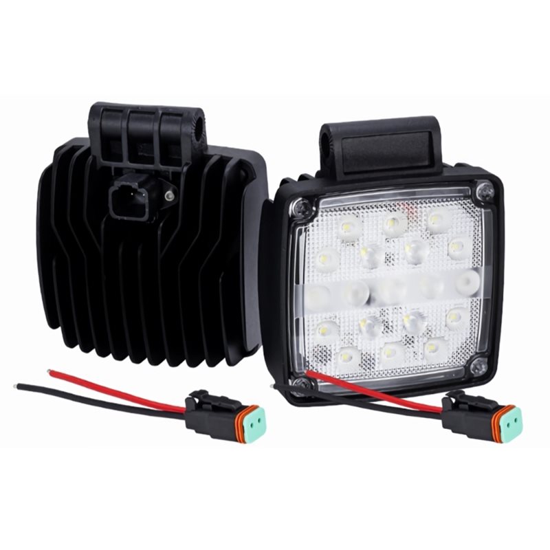 掘削機作業灯 19 LED 2 個 57W 6500K 洪水ローダー トラクター フォークリフト IP65 保護評価